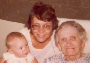 Sarah in the nursing home - January 1979